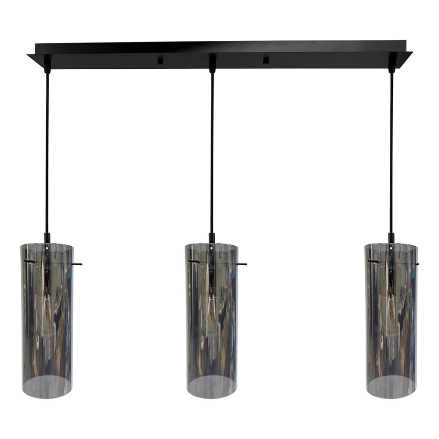 Chandelier on a string PADOVA 3xE27/15W/230V black