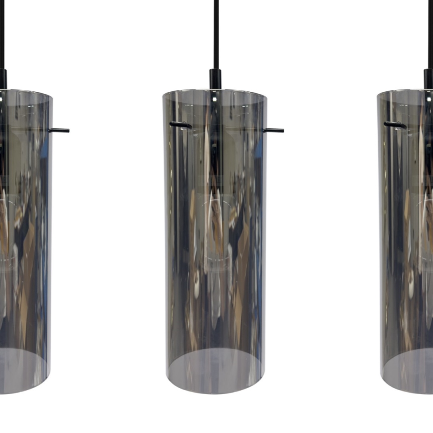 Chandelier on a string PADOVA 3xE27/15W/230V black