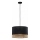 Chandelier on a string PAGLIA 1xE27/15W/230V black/rattan