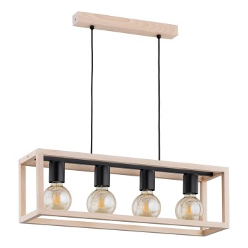 Chandelier on a string PAKO 4xE27/15W/230V beige