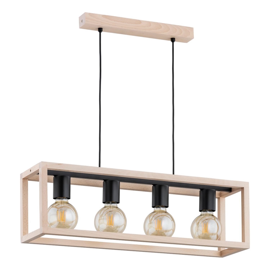 Chandelier on a string PAKO 4xE27/15W/230V beige