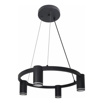 Chandelier on a string PARIS 4xGU10/12W/230V black