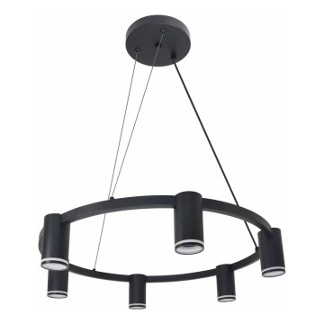 Chandelier on a string PARIS 6xGU10/12W/230V black