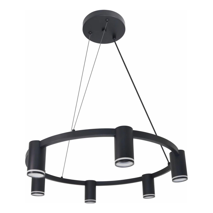 Chandelier on a string PARIS 6xGU10/12W/230V black