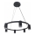Chandelier on a string PARIS 6xGU10/12W/230V black