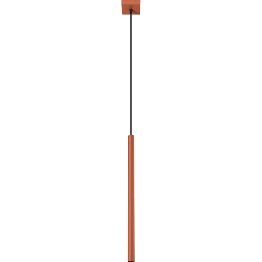 Chandelier on a string PASTELO 1xG9/8W/230V red