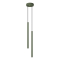 Chandelier on a string PASTELO 2xG9/8W/230V green