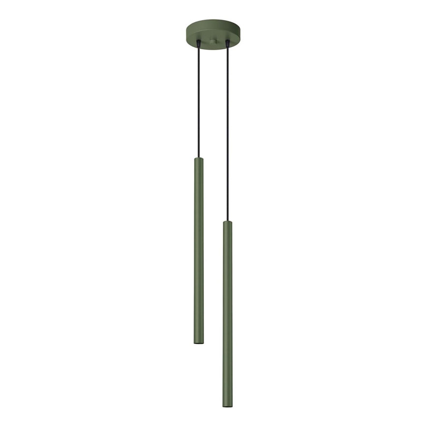 Chandelier on a string PASTELO 2xG9/8W/230V green