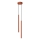 Chandelier on a string PASTELO 2xG9/8W/230V red