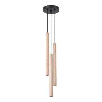 Chandelier on a string PASTELO 3xG9/8W/230V beech