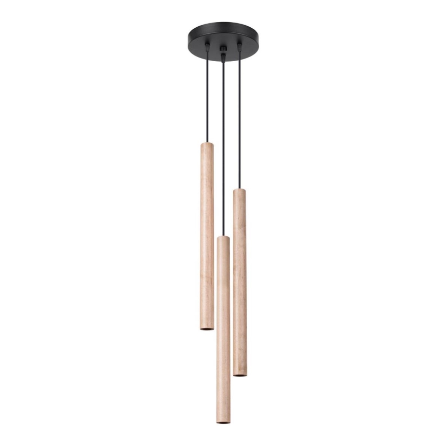 Chandelier on a string PASTELO 3xG9/8W/230V beech