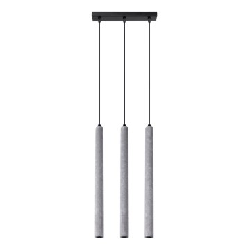 Chandelier on a string PASTELO 3xG9/8W/230V concrete