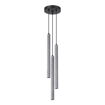 Chandelier on a string PASTELO 3xG9/8W/230V concrete