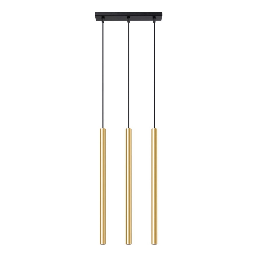 Chandelier on a string PASTELO 3xG9/8W/230V gold
