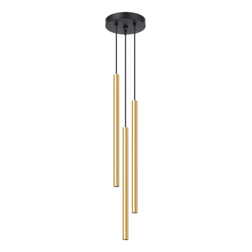 Chandelier on a string PASTELO 3xG9/8W/230V gold