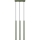 Chandelier on a string PASTELO 3xG9/8W/230V green