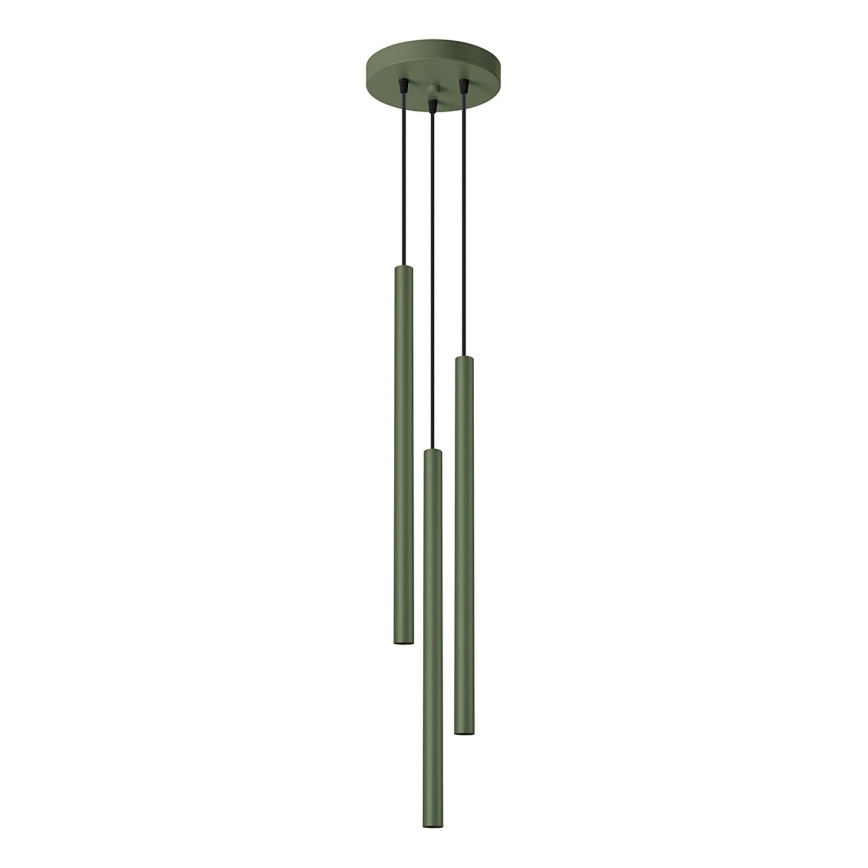 Chandelier on a string PASTELO 3xG9/8W/230V green