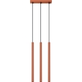 Chandelier on a string PASTELO 3xG9/8W/230V red