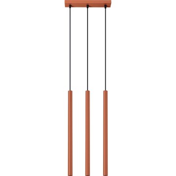 Chandelier on a string PASTELO 3xG9/8W/230V red