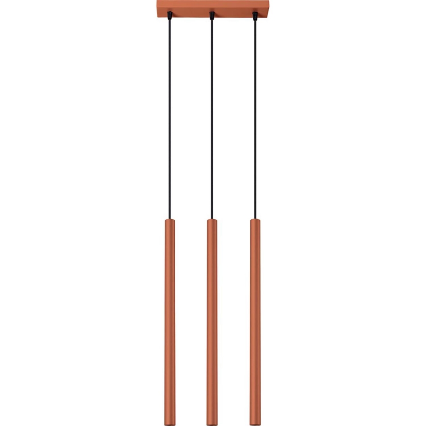Chandelier on a string PASTELO 3xG9/8W/230V red