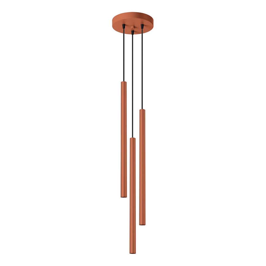 Chandelier on a string PASTELO 3xG9/8W/230V red