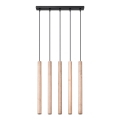 Chandelier on a string PASTELO 5xG9/8W/230V beech