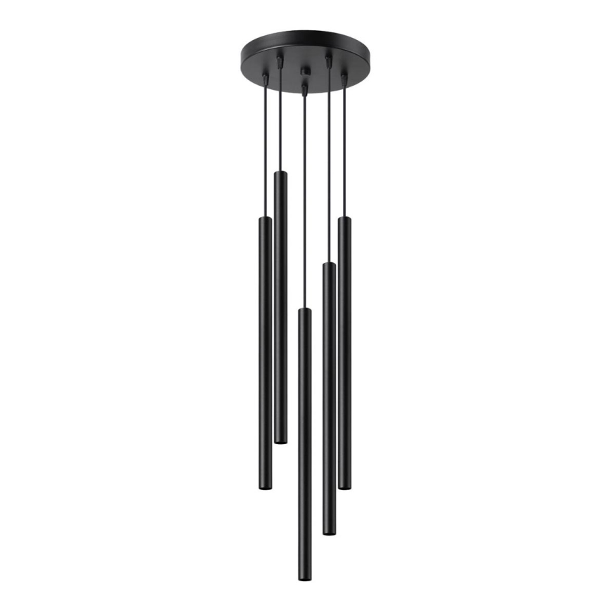 Chandelier on a string PASTELO 5xG9/8W/230V black