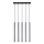 Chandelier on a string PASTELO 5xG9/8W/230V concrete