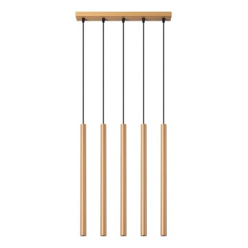 Chandelier on a string PASTELO 5xG9/8W/230V gold