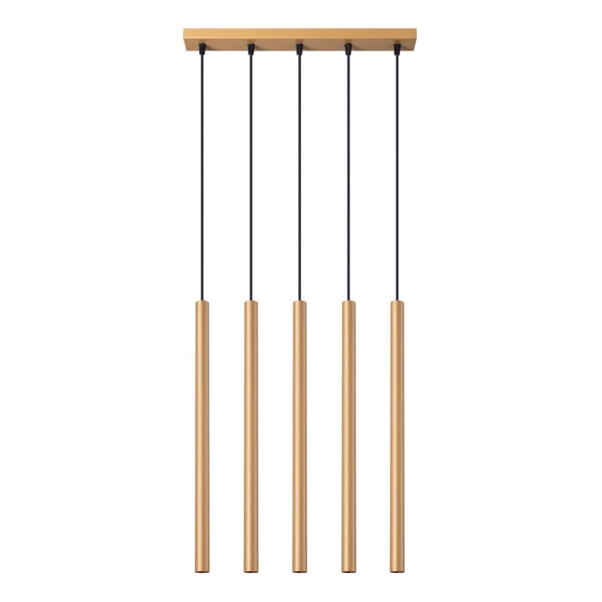 Chandelier on a string PASTELO 5xG9/8W/230V gold
