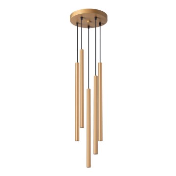 Chandelier on a string PASTELO 5xG9/8W/230V gold