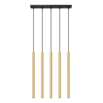 Chandelier on a string PASTELO 5xG9/8W/230V gold
