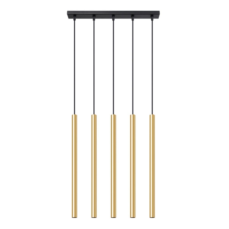 Chandelier on a string PASTELO 5xG9/8W/230V gold