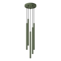 Chandelier on a string PASTELO 5xG9/8W/230V green