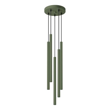 Chandelier on a string PASTELO 5xG9/8W/230V green