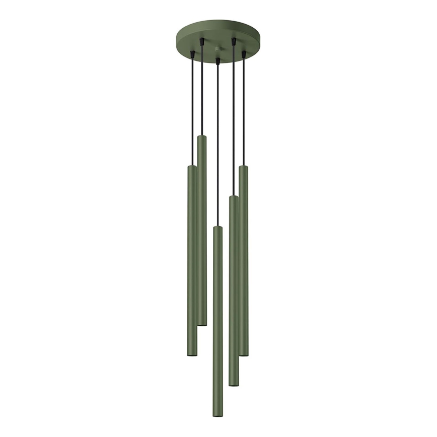Chandelier on a string PASTELO 5xG9/8W/230V green