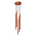 Chandelier on a string PASTELO 5xG9/8W/230V red