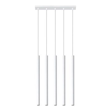 Chandelier on a string PASTELO 5xG9/8W/230V white