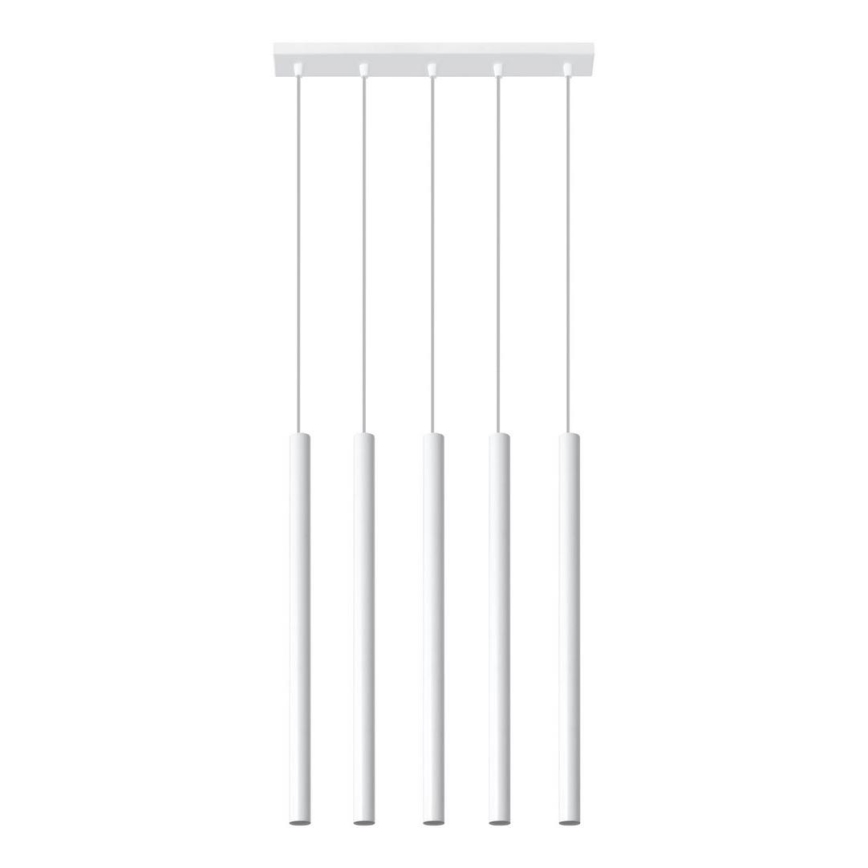 Chandelier on a string PASTELO 5xG9/8W/230V white