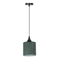Chandelier on a string PATTI 1xE27/60W/230V d. 15 cm green