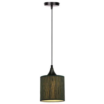 Chandelier on a string PATTI 1xE27/60W/230V d. 15 cm green