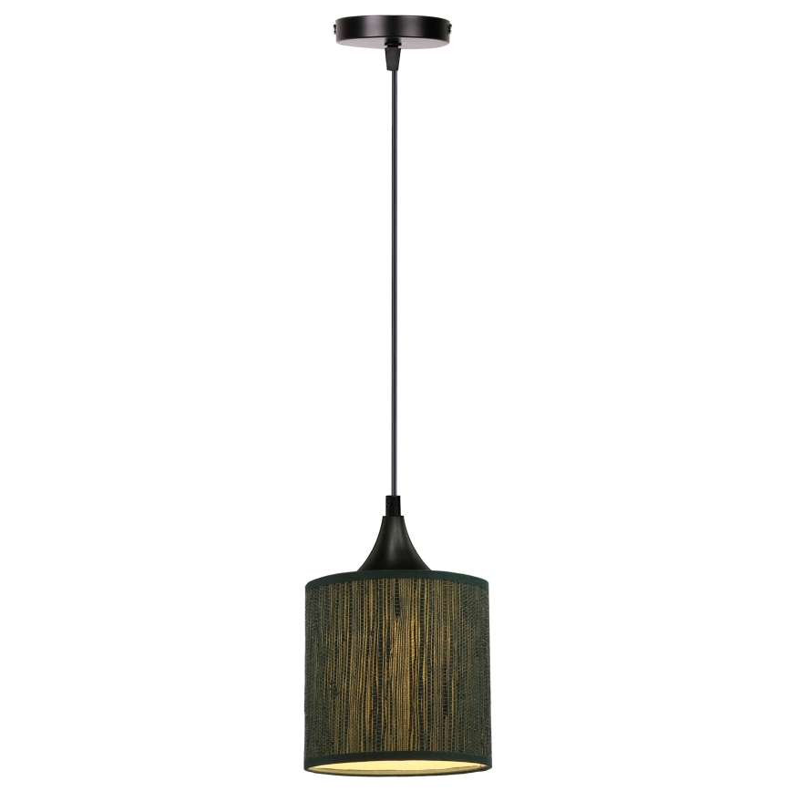 Chandelier on a string PATTI 1xE27/60W/230V d. 15 cm green