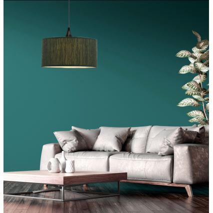 Chandelier on a string PATTI 1xE27/60W/230V d. 30 cm green