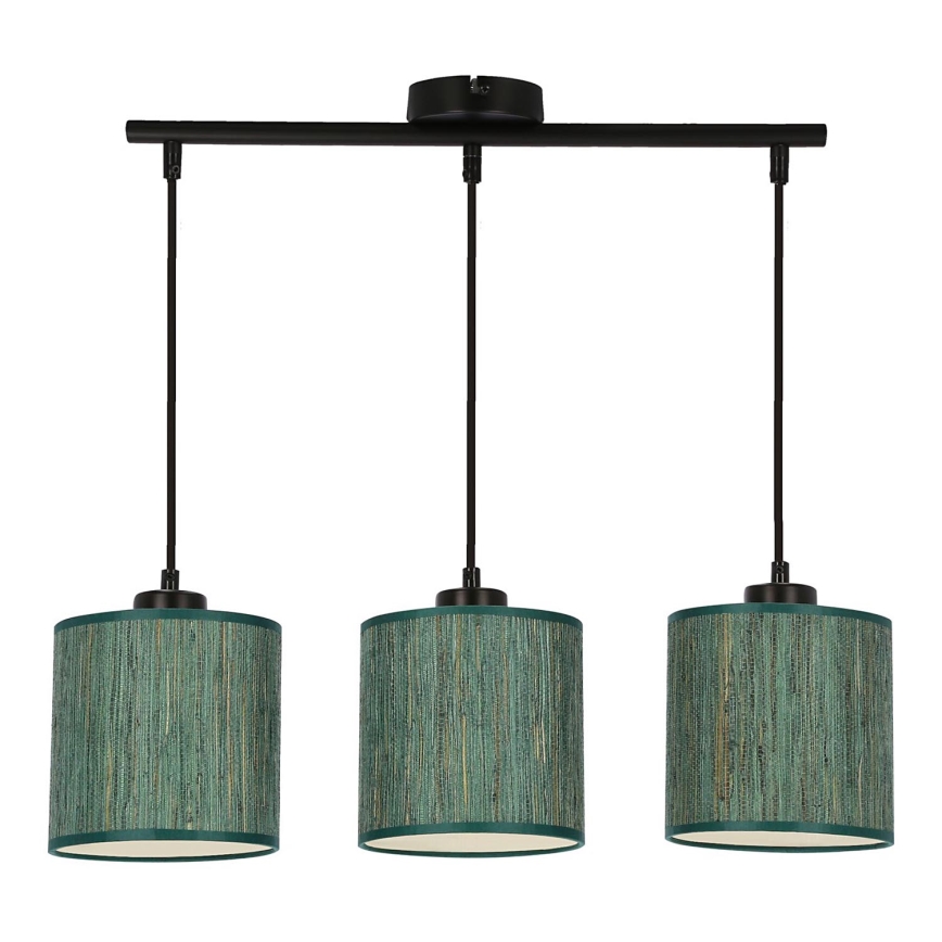 Chandelier on a string PATTI 3xE27/60W/230V green