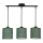 Chandelier on a string PATTI 3xE27/60W/230V green