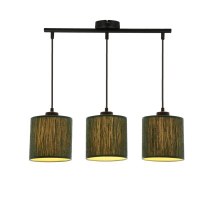 Chandelier on a string PATTI 3xE27/60W/230V green