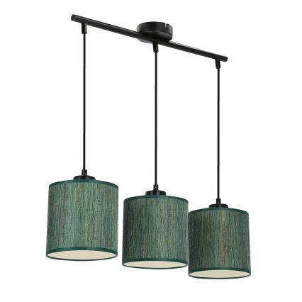 Chandelier on a string PATTI 3xE27/60W/230V green