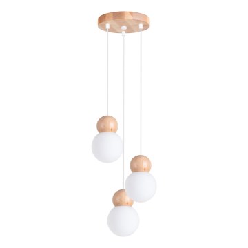 Chandelier on a string PEKKA 3xG9/8W/230V white