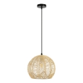 Chandelier on a string PELO 1xE27/40W/230V d. 30 cm rattan