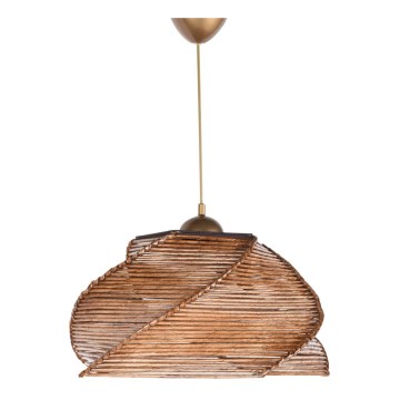 Chandelier on a string PENTAGONE 1xE27/60W/230V brown
